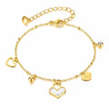 Gold Heart Bracelet