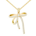 Gold Bow Necklace