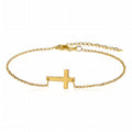Gold Cross Bracelet