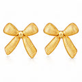 Gold Bow Earrings